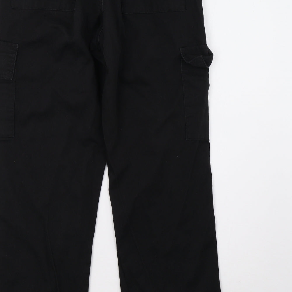 Uneek Mens Black   Cargo Trousers Size 30 L30 in