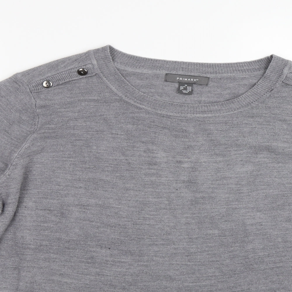 Primark Womens Grey   Pullover Jumper Size XL