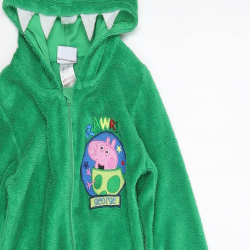 Peppa Pig Boys Green Solid   Gown Size 3-4 Years  - Peppa Pig