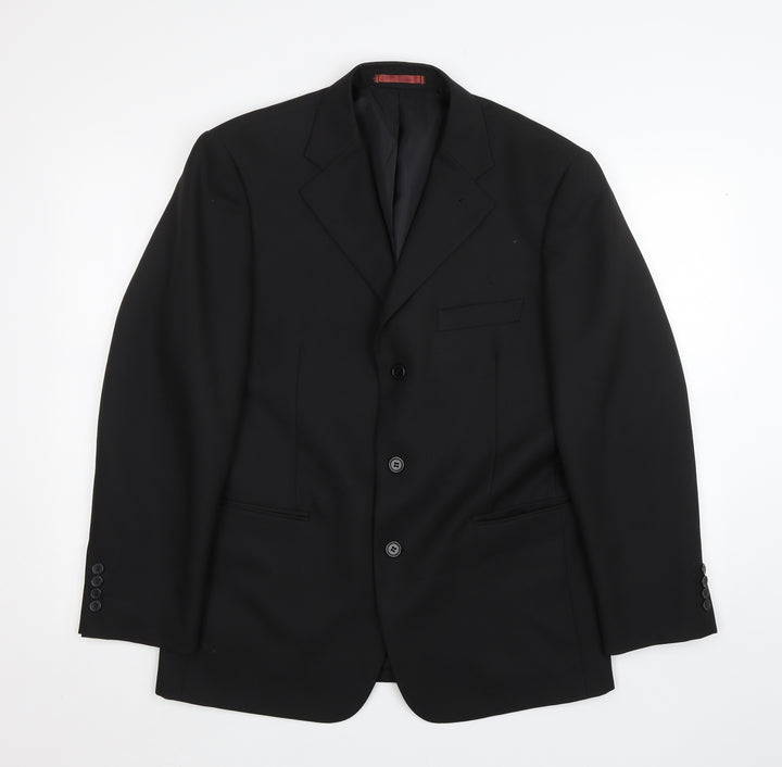 Taylor & Wright Mens Black   Jacket Suit Size 40