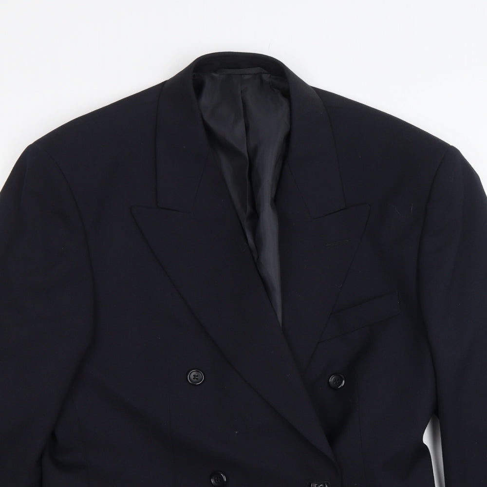 Pinstripe Mens Blue   Jacket Suit Size 38