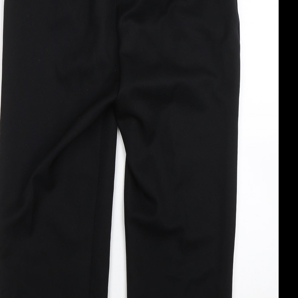 Papaya Womens Black   Cropped Trousers Size 8 L22 in