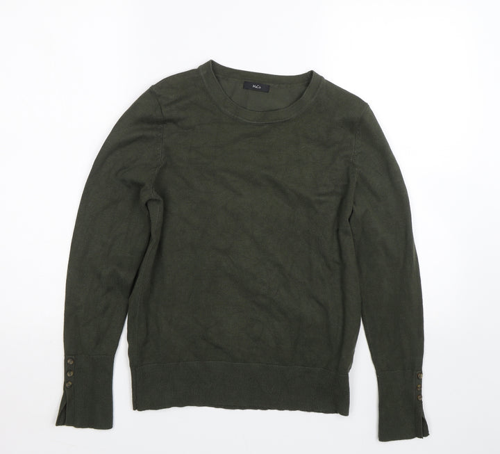 M&Co Womens Green Pullover Jumper Size 12