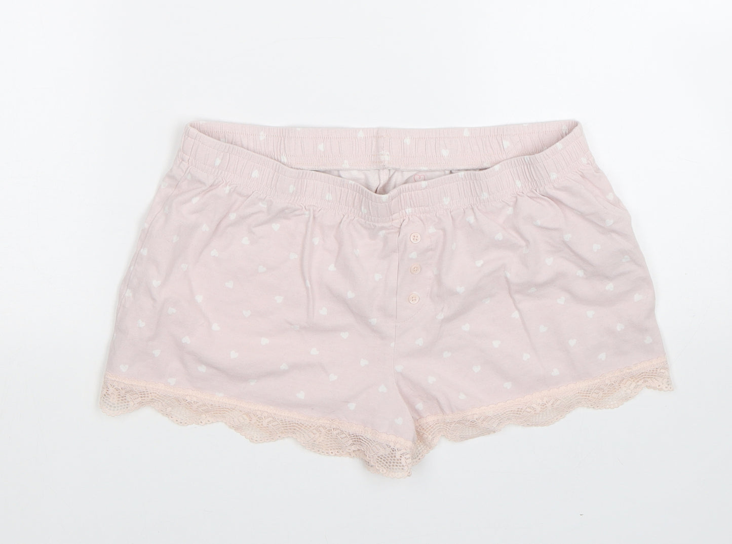 Primark Womens Pink Plaid  Cami Sleep Shorts Size S