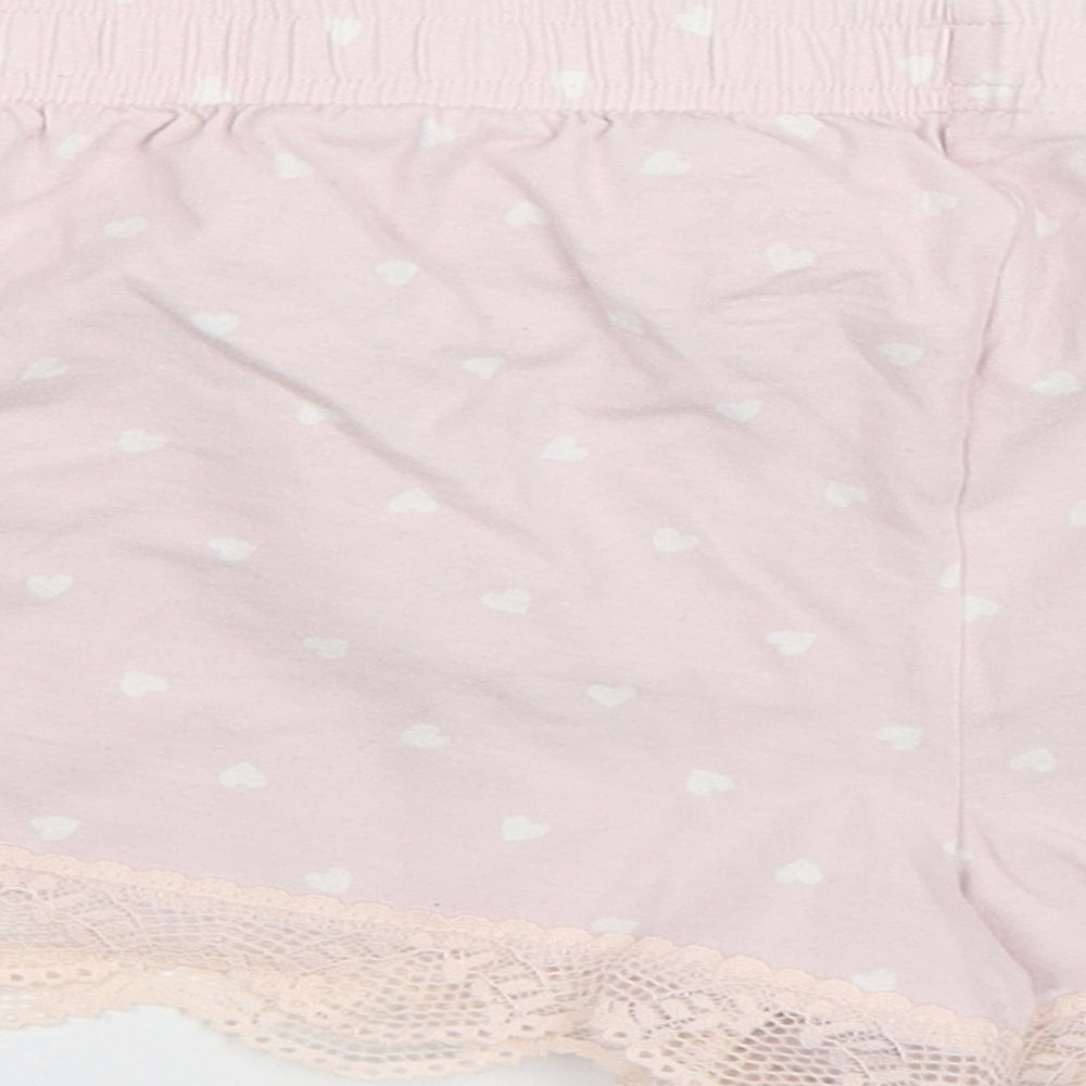 Primark Womens Pink Plaid  Cami Sleep Shorts Size S