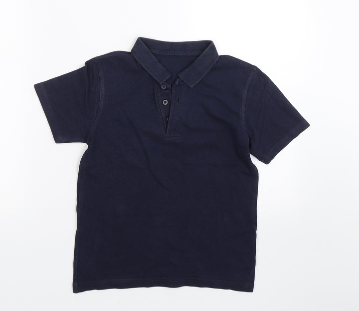 George Boys Blue   Basic Polo Size 8-9 Years  - PE kit