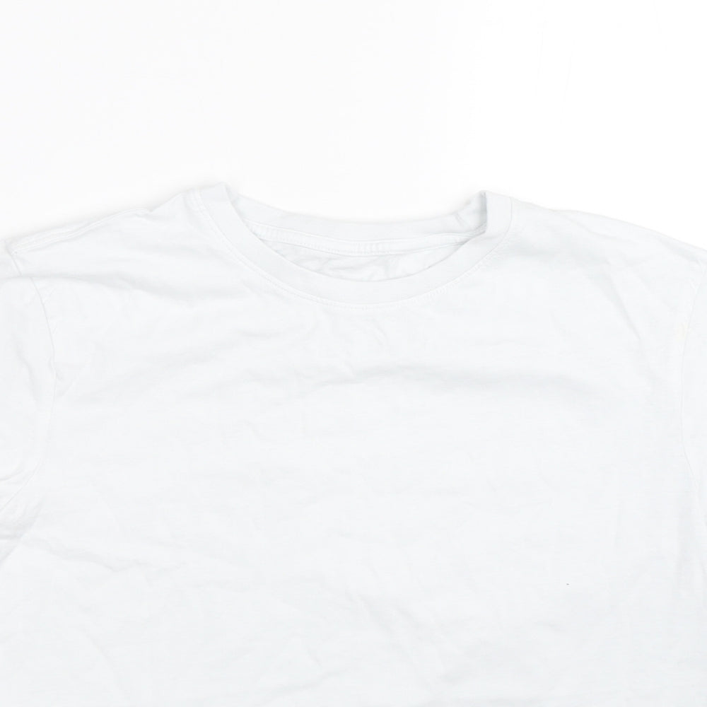 George Girls White   Basic T-Shirt Size 12-13 Years  - PE kit