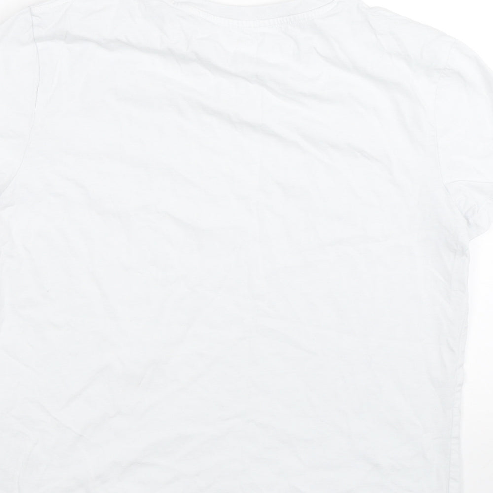 George Girls White   Basic T-Shirt Size 12-13 Years  - PE kit