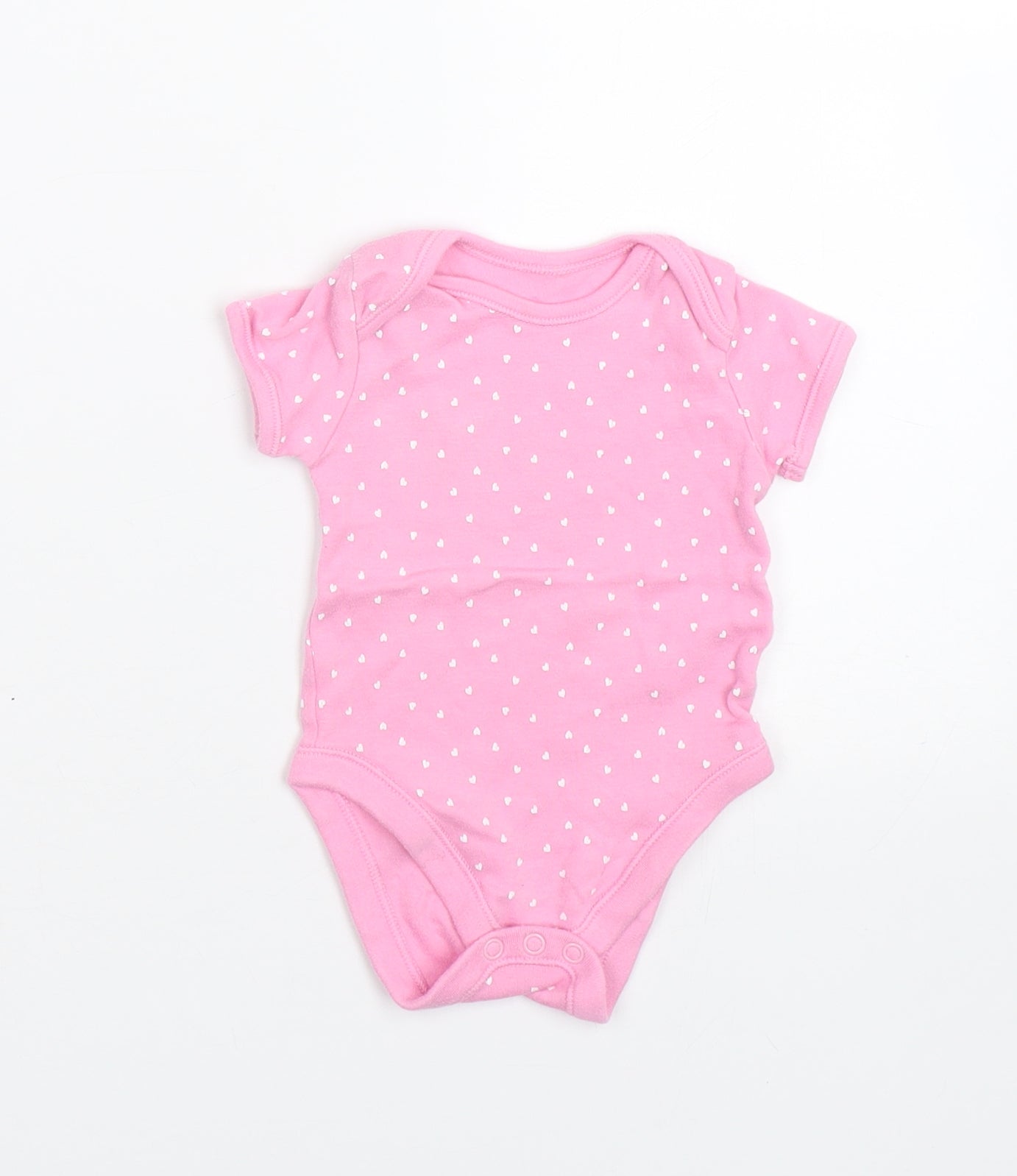 George Baby Pink Polka Dot  Babygrow One-Piece Size 6-9 Months