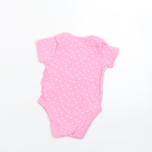 George Baby Pink Polka Dot  Babygrow One-Piece Size 6-9 Months