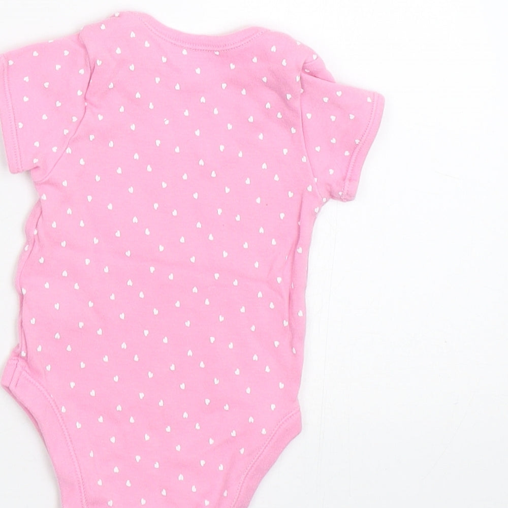 George Baby Pink Polka Dot  Babygrow One-Piece Size 6-9 Months
