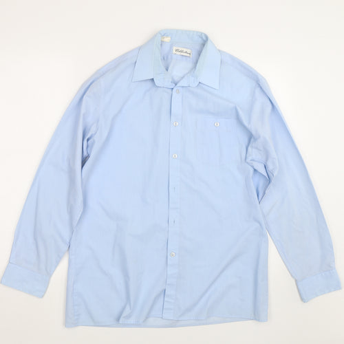 Collection Womens Blue   Basic Button-Up Size 16