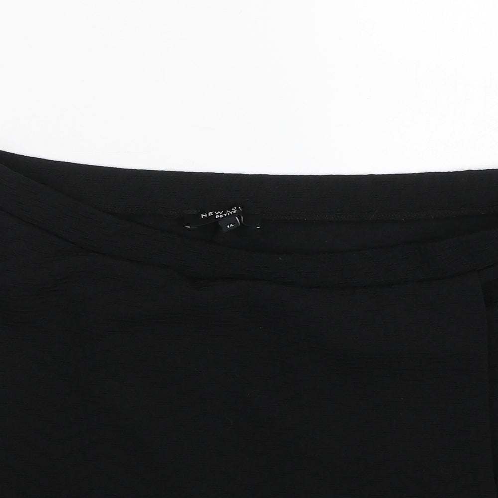 New Look Womens Black   Paperbag Shorts Size 14