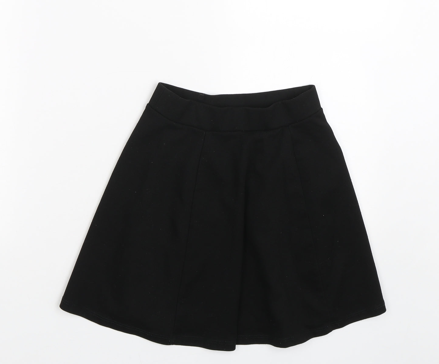 George Girls Black   Pleated Skirt Size 7-8 Years - School uniform
