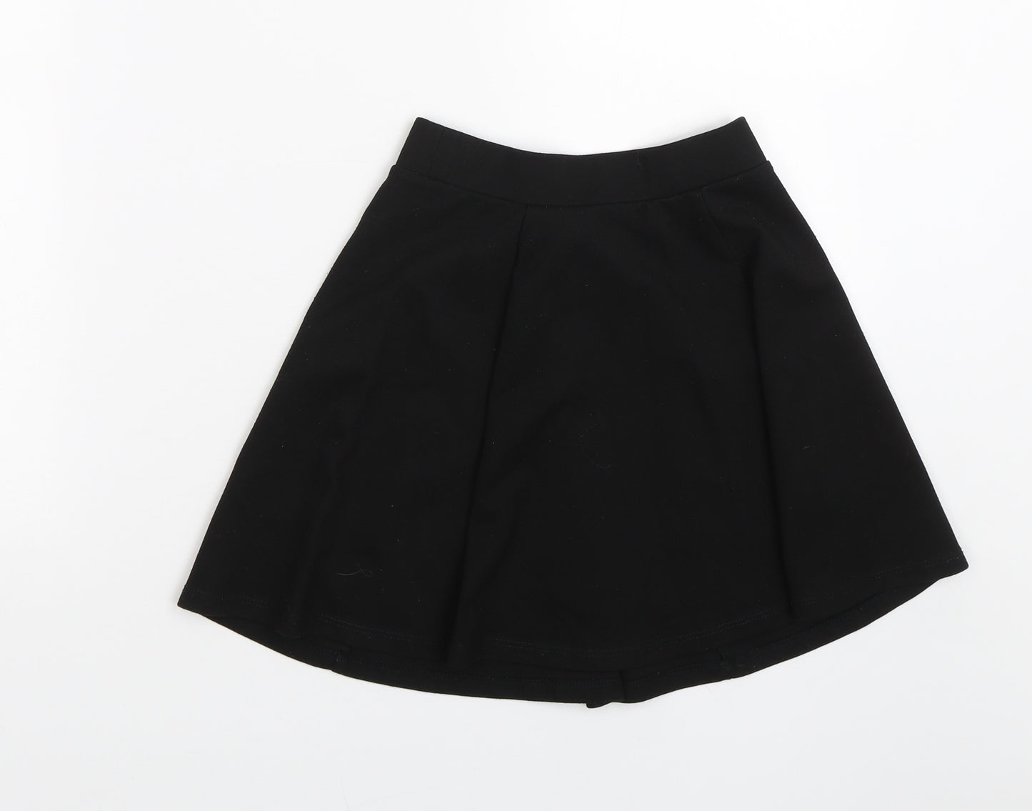 George Girls Black   Pleated Skirt Size 7-8 Years - School uniform