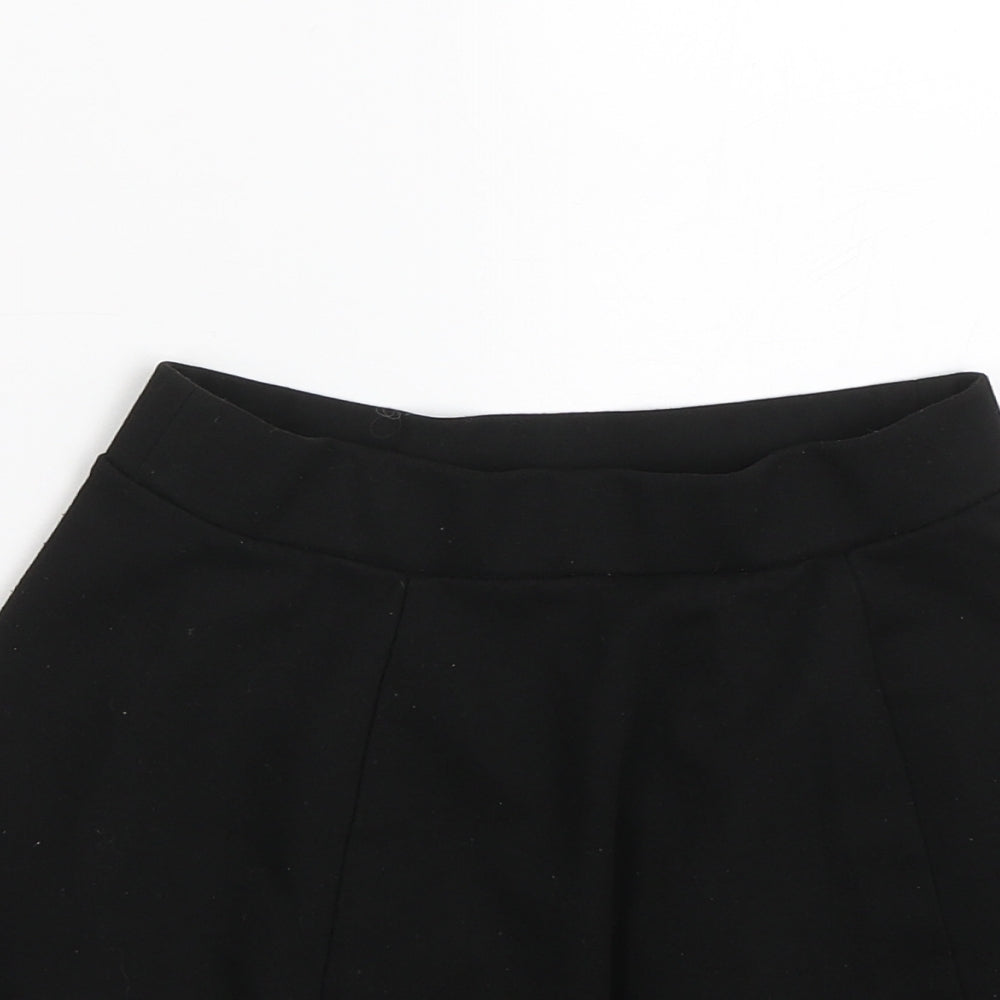 George Girls Black   Pleated Skirt Size 7-8 Years - School uniform