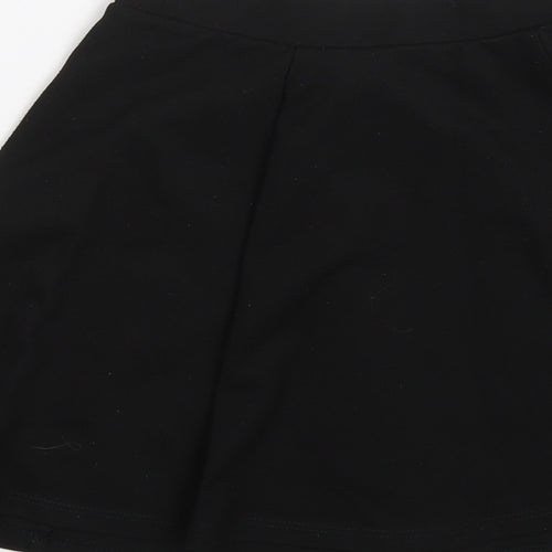 George Girls Black   Pleated Skirt Size 7-8 Years - School uniform