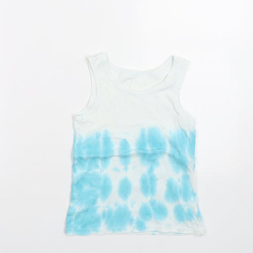 M&S Boys Blue   Basic Tank Size 6-7 Years