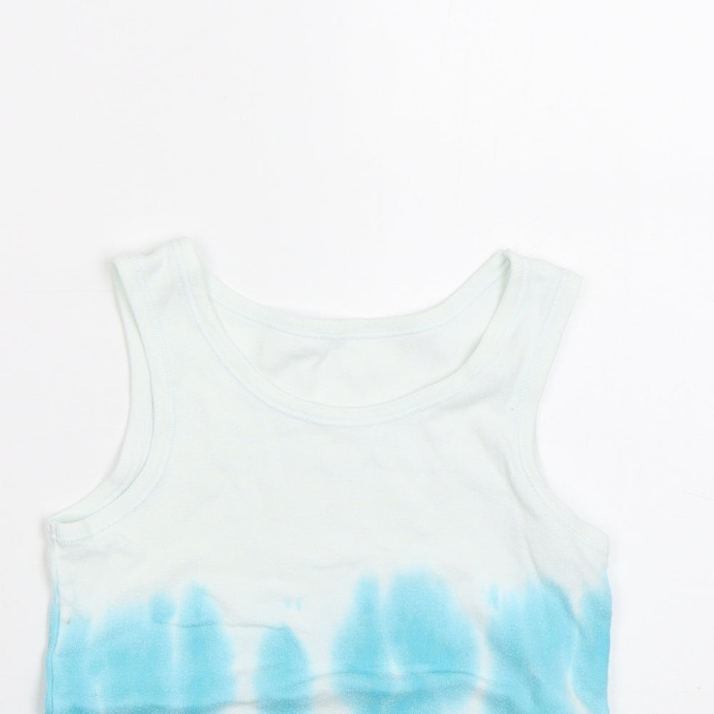 M&S Boys Blue   Basic Tank Size 6-7 Years