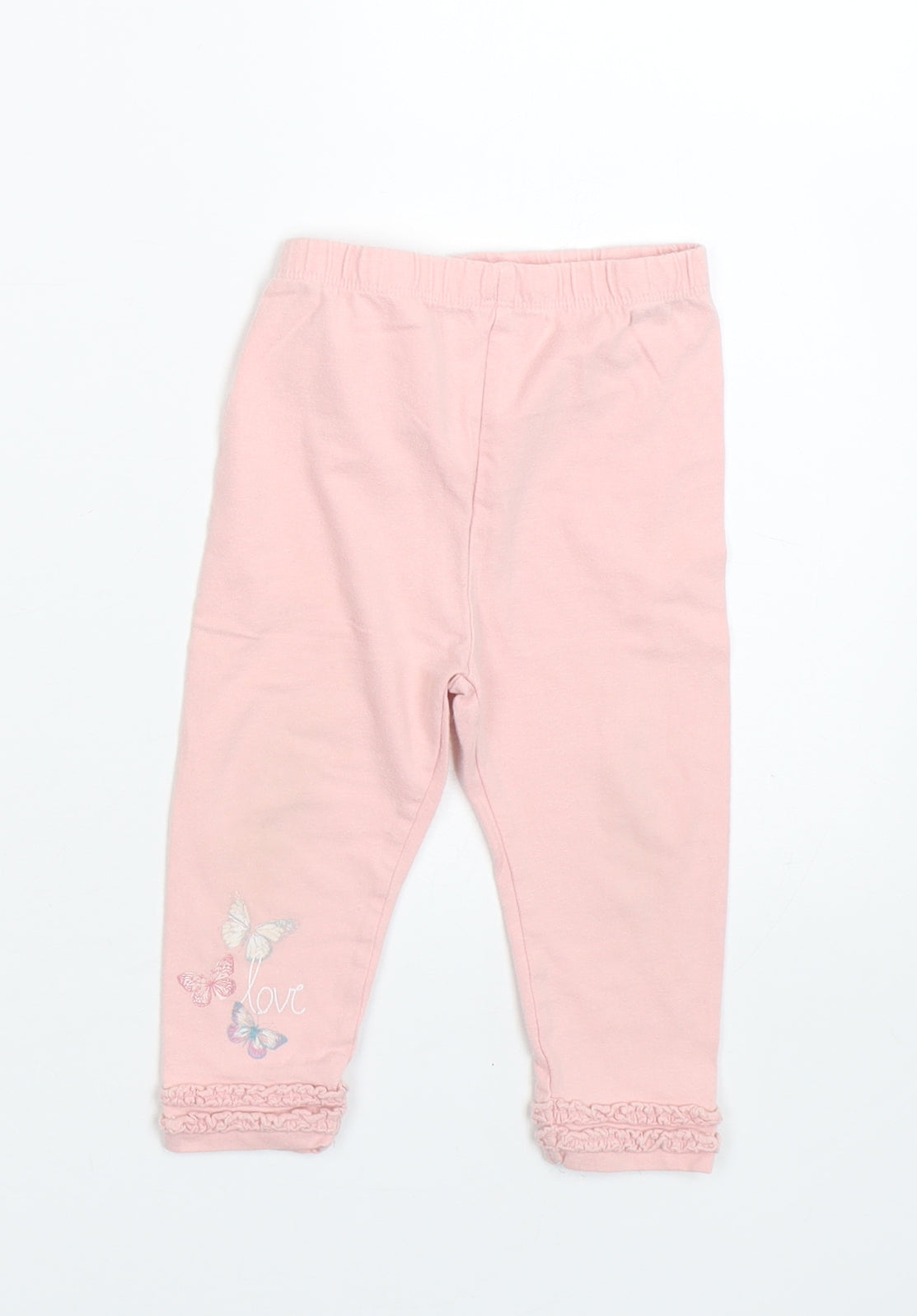 George Girls Pink   Capri Leggings Size 9-12 Months