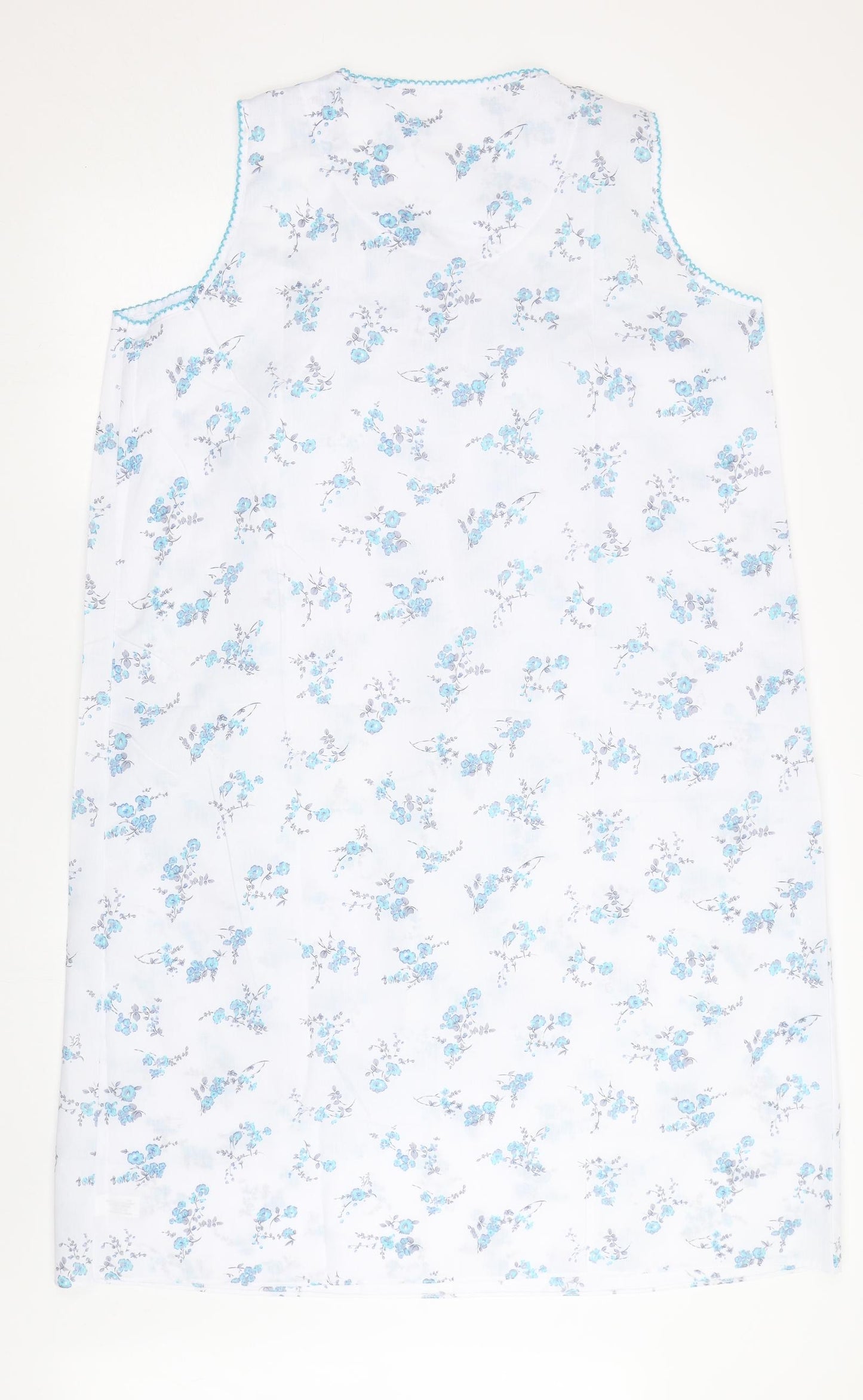 Lady olga Womens White Floral  Top Nightshirt Size 16