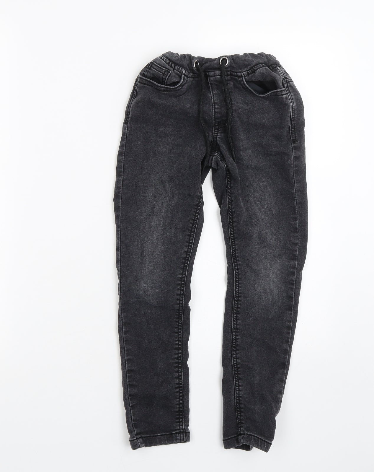 George Boys Black  Denim Skinny Jeans Size 6-7 Years