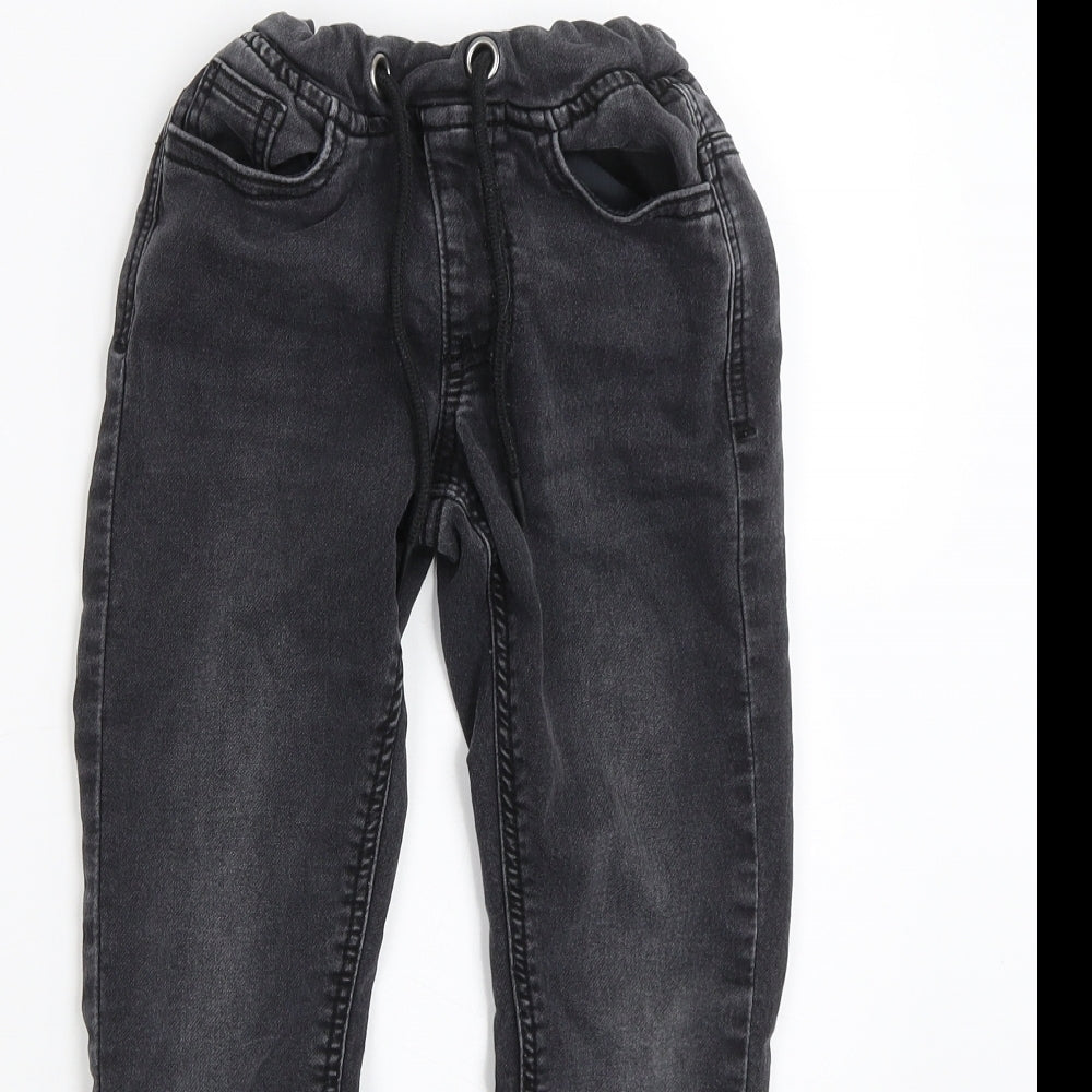 George Boys Black  Denim Skinny Jeans Size 6-7 Years