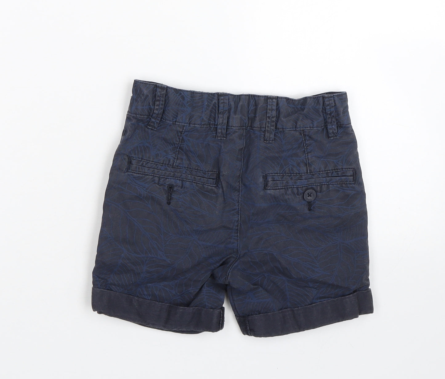 George Boys Blue Floral  Bermuda Shorts Size 4-5 Years
