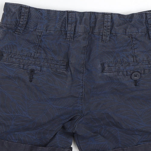 George Boys Blue Floral  Bermuda Shorts Size 4-5 Years