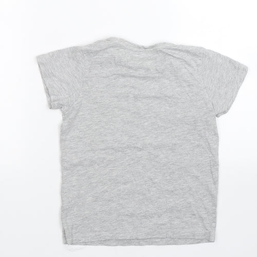 Matalan Boys Grey   Basic T-Shirt Size 7 Years