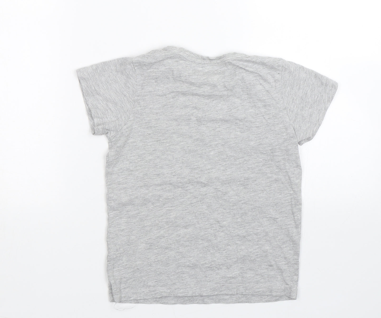 Matalan Boys Grey   Basic T-Shirt Size 7 Years