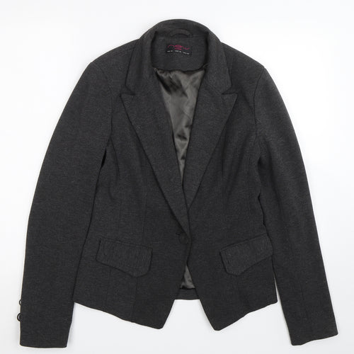 New Look Womens Grey   Jacket Suit Size 12