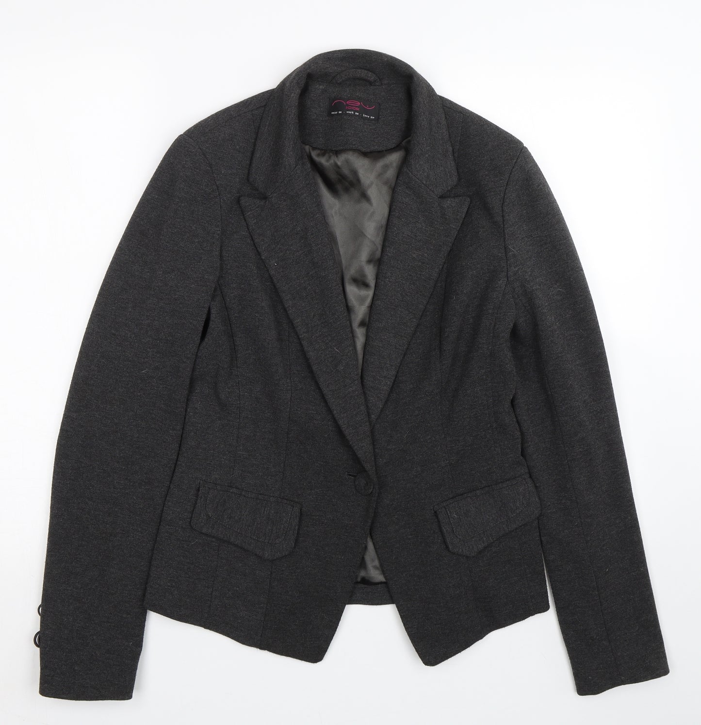 New Look Womens Grey   Jacket Suit Size 12