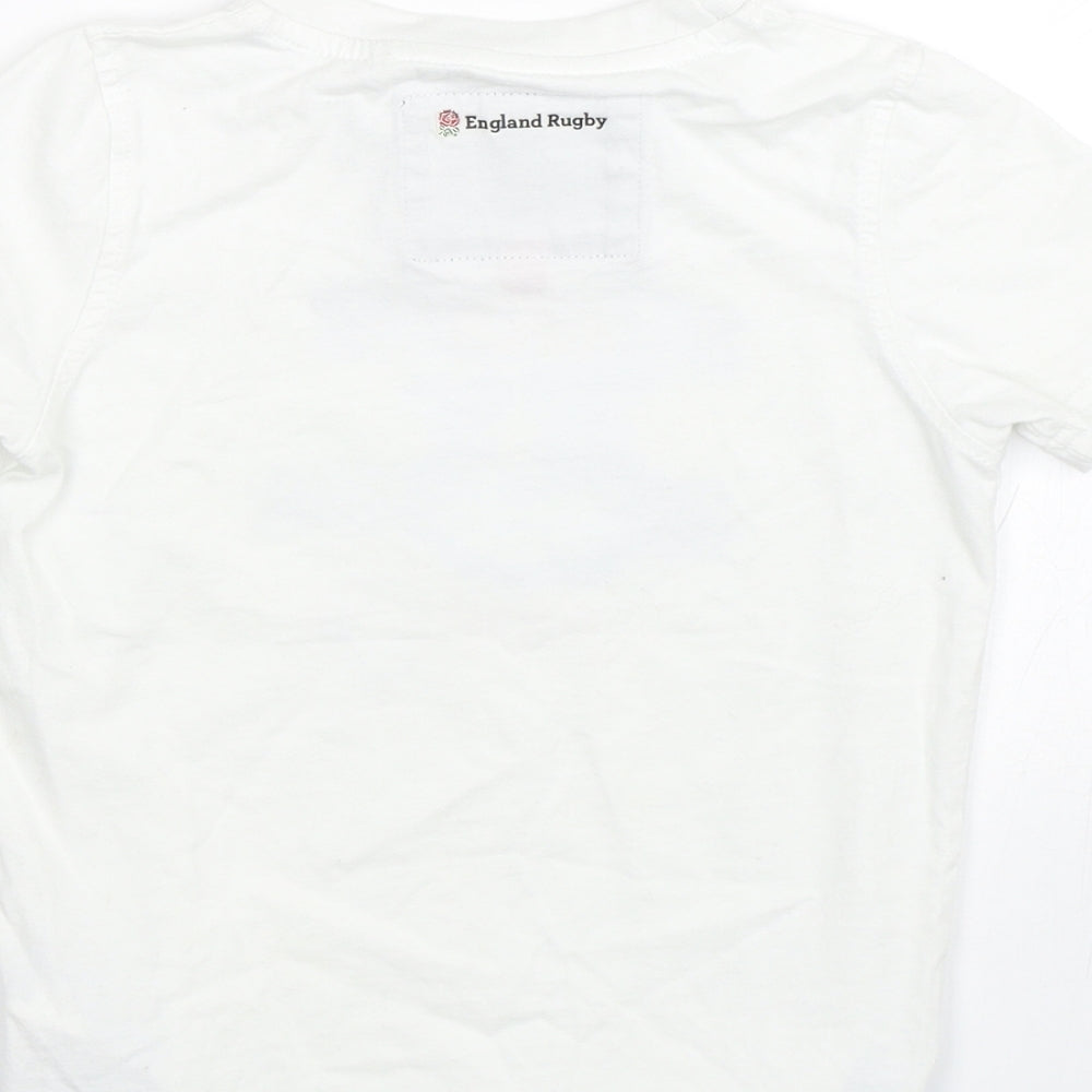 england rugby Boys White   Basic T-Shirt Size 5-6 Years  - England Rugby