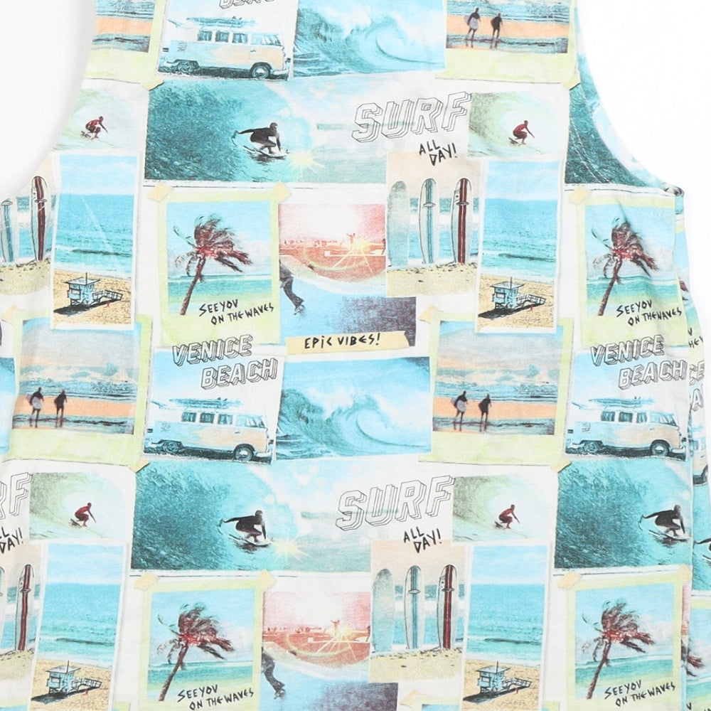 George Boys Multicoloured   Basic Tank Size 6-7 Years  - Surf