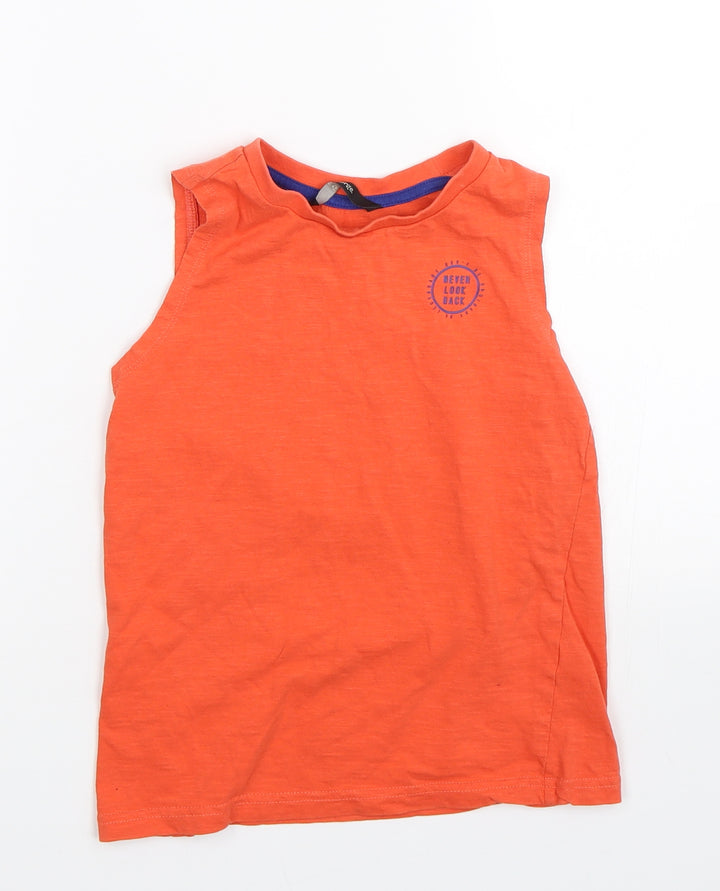 George Boys Orange   Basic Tank Size 6-7 Years