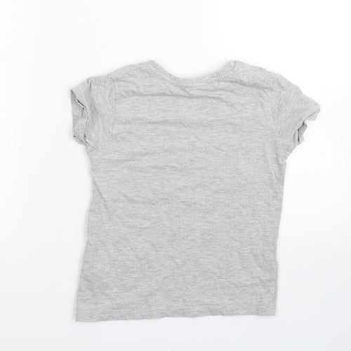 George Boys Grey   Basic T-Shirt Size 6-7 Years