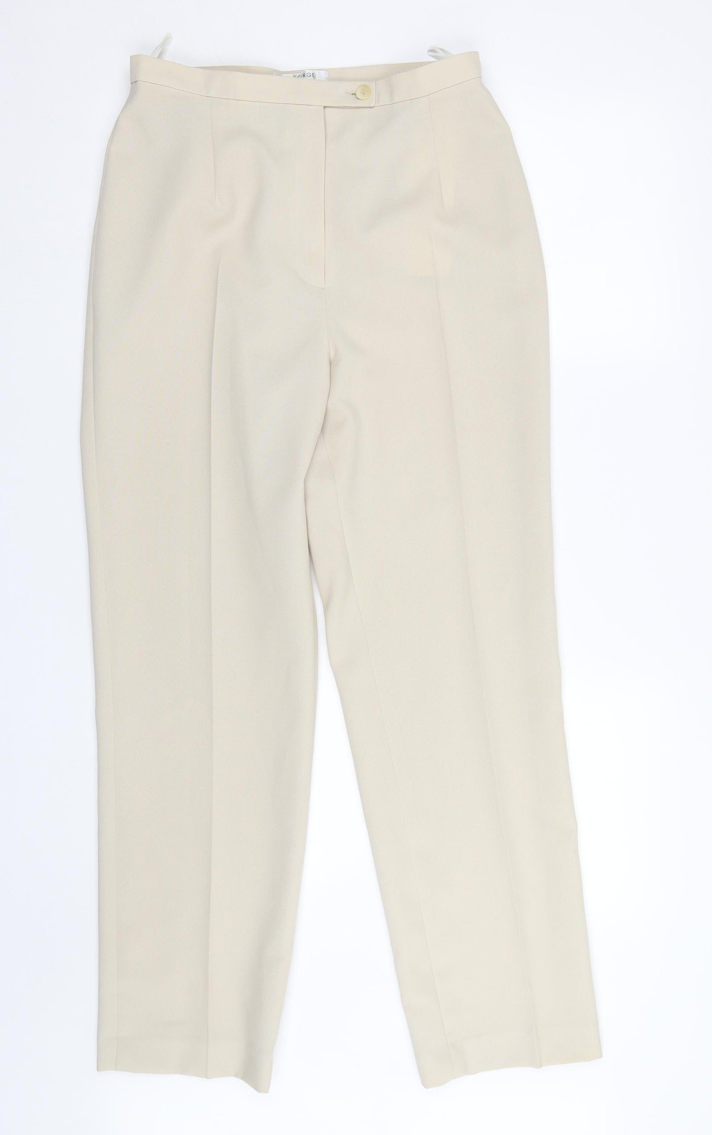 George Womens Beige   Trousers  Size 12 L29 in