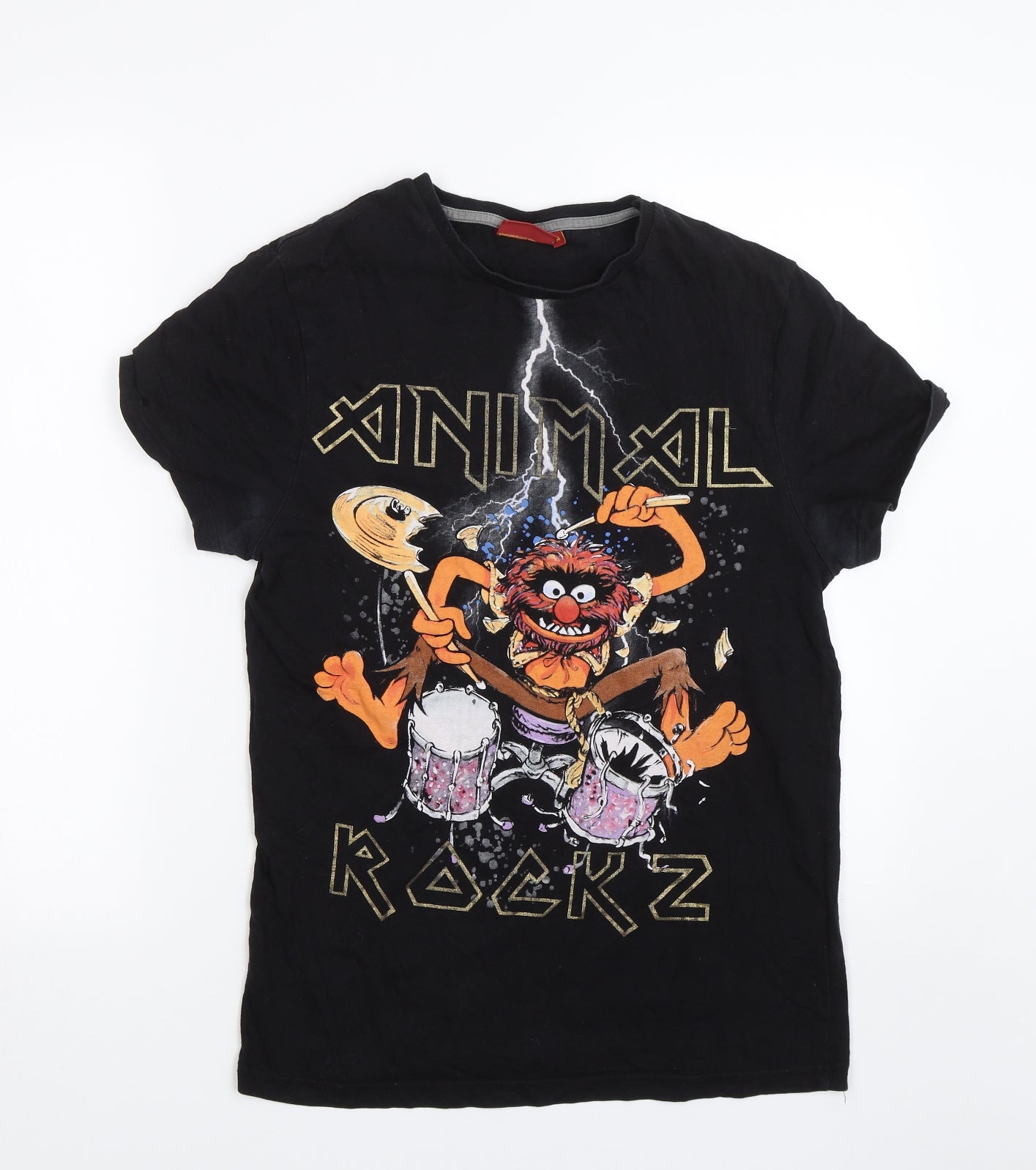 Cedar Wood State Womens Black   Basic T-Shirt Size M  - Animal