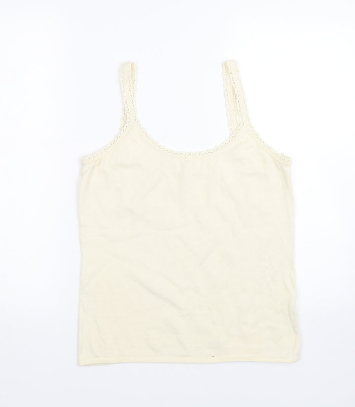 pomodoro Womens Beige   Basic Tank Size 14