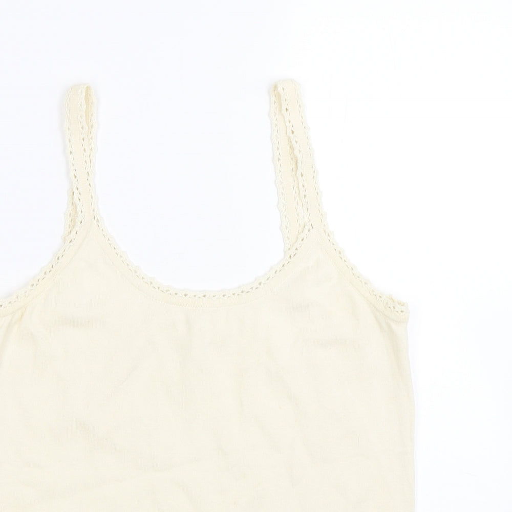 pomodoro Womens Beige   Basic Tank Size 14