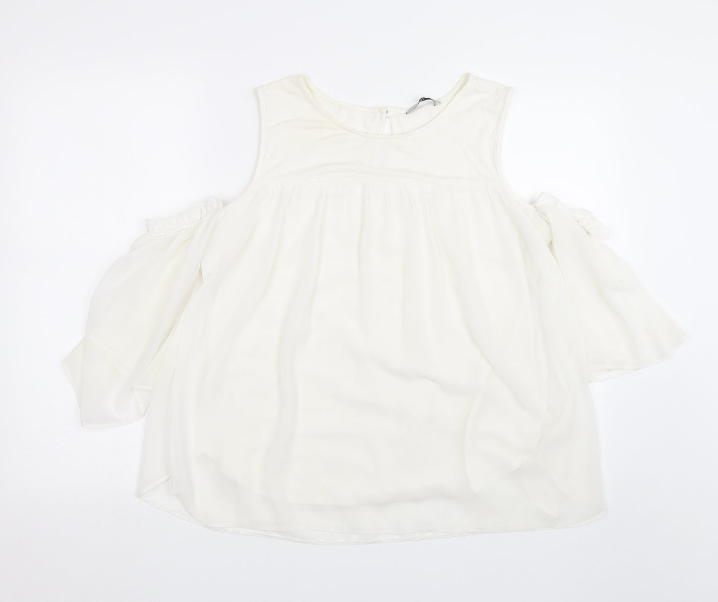 TU Womens White   Basic Blouse Size 14