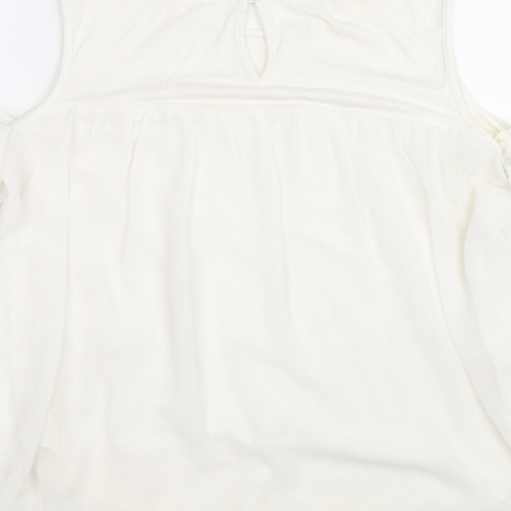 TU Womens White   Basic Blouse Size 14