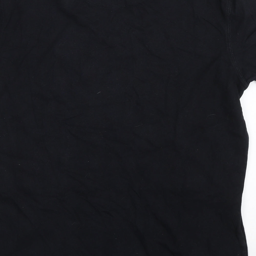 Preworn Mens Black    T-Shirt Size M