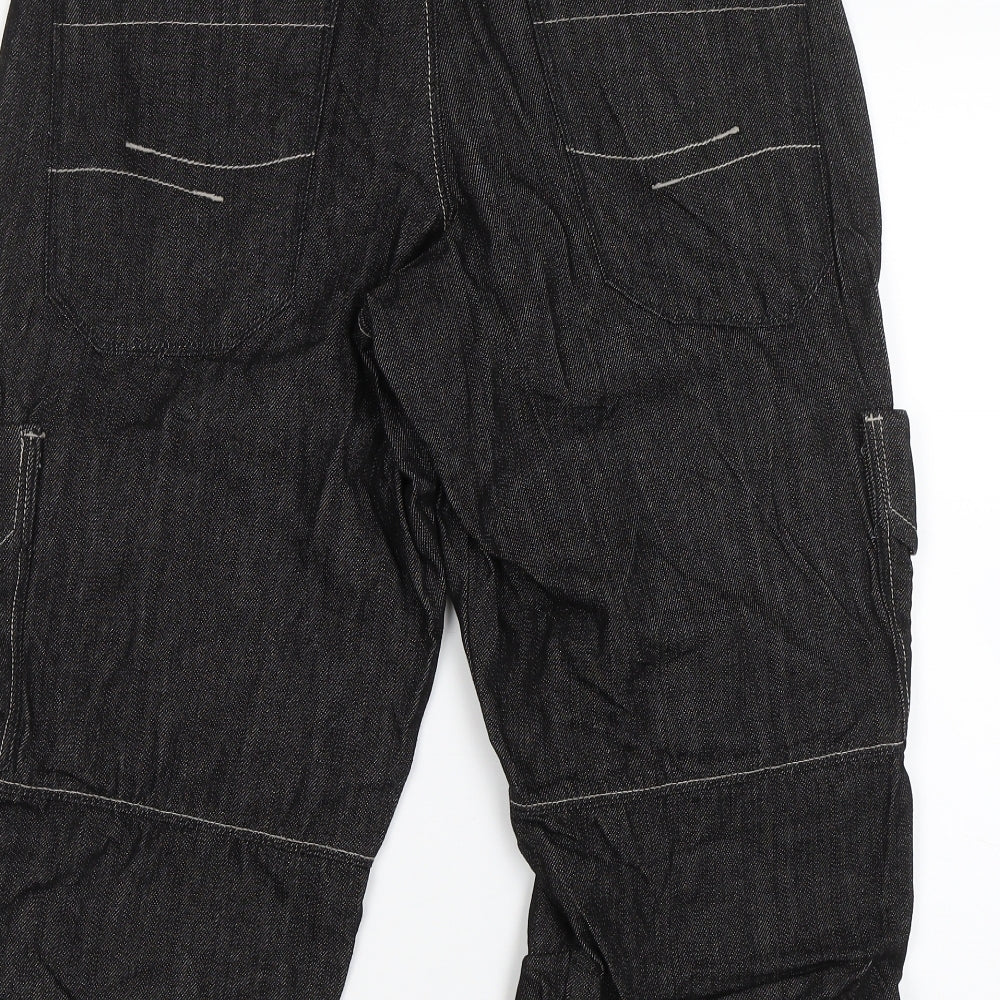 Denim co Mens Black  Denim Cargo Shorts Size 32