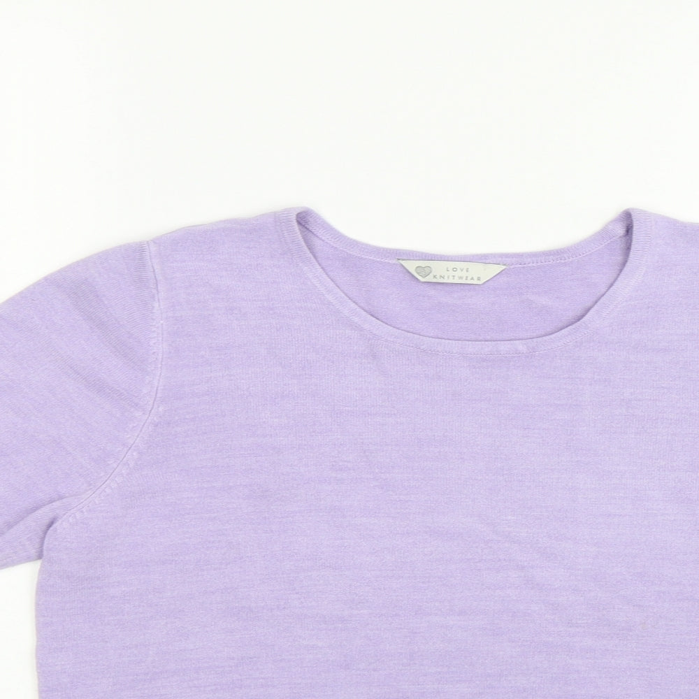 BHS Womens Purple   Basic T-Shirt Size 14