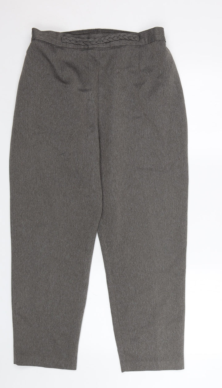 Berkertex Womens Brown Herringbone  Trousers  Size M L25 in