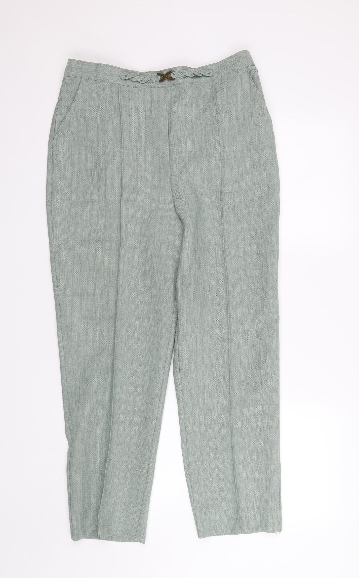 Papaya Womens Green   Trousers  Size 12 L25 in