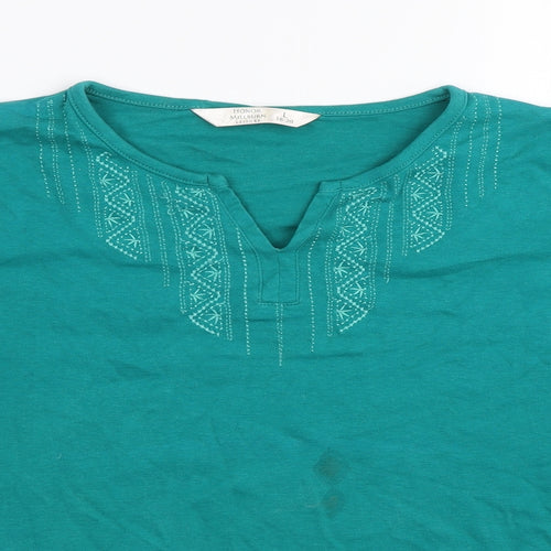 Honor Milburn Womens Green   Basic T-Shirt Size 18