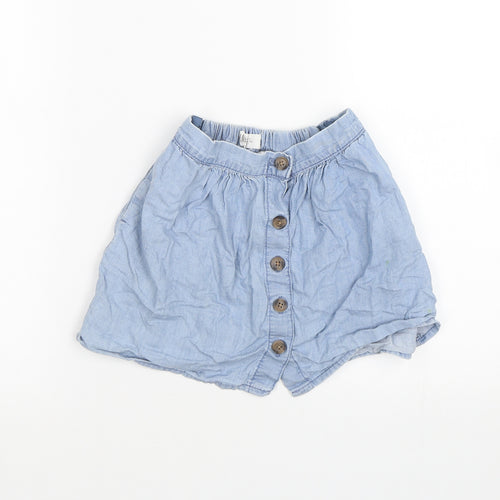H&M Girls Blue   Skater Skirt Size 5-6 Years